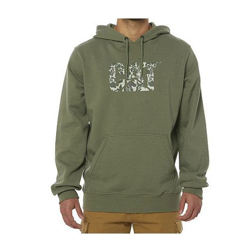 Caterpillar Clothing South Africa - Cat Men's Foundation Hooded Sweatshirt Hoodies Green AF6097318